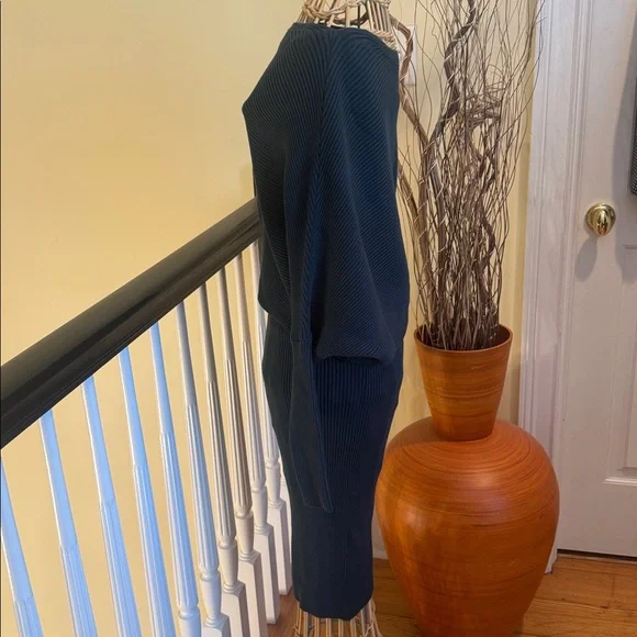 Reiss Lara off shoulder Teal dress - Picture 7 of 12